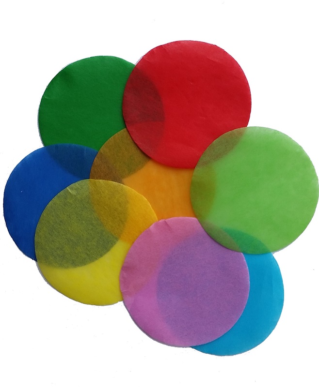 Grote ronde confetti XL zijdevloei gemengde kleuren